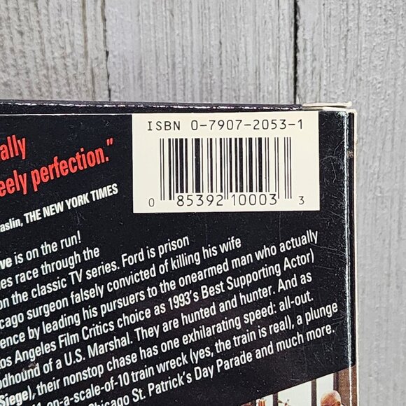 Harrison Ford Is The Fugitive VHS Tape 1993 - Tommy Lee Jones - Picture 4 of 4